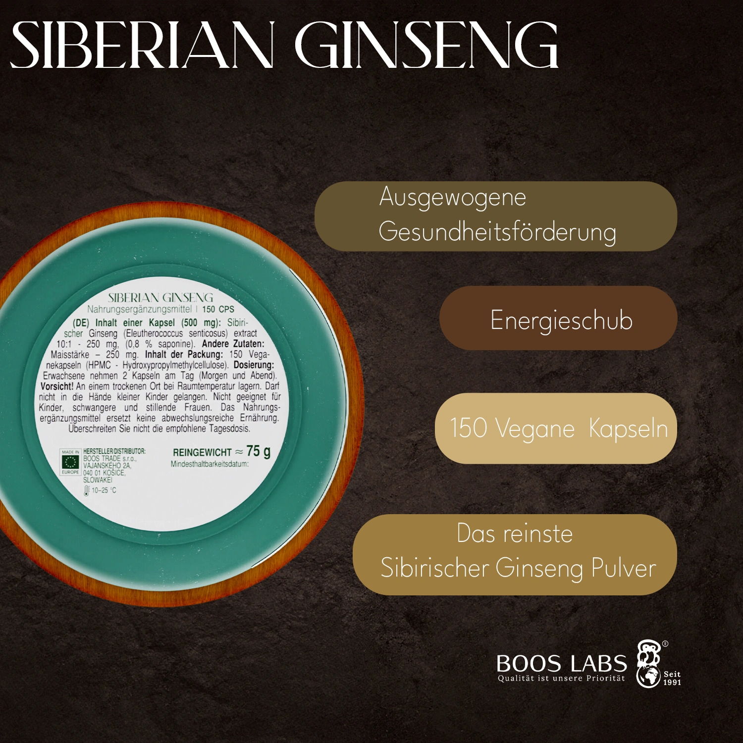 Sibirischer Ginseng 150kps – Bild 6